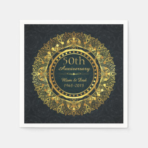 Luxury design 50th Wedding Anniversary Napkin