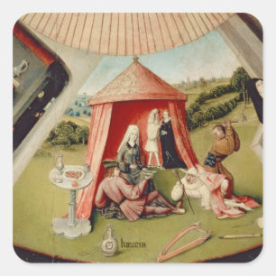 Luxury, detail from The Table of the Seven Square Sticker