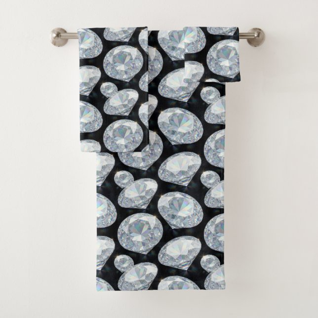 Luxury Diamond Gemstones Towel Set (Insitu)