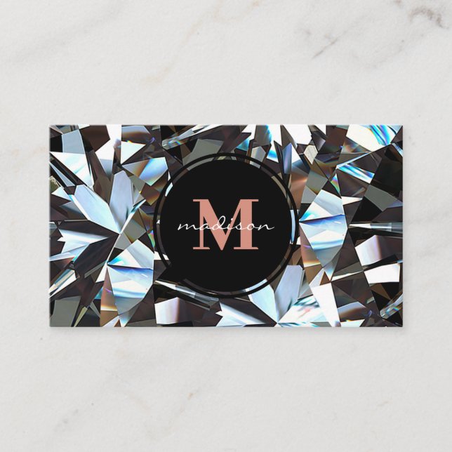 Luxury Diamond Jewel Gem Design Business Card (Front)