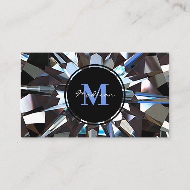 Luxury Diamond Jewel Gem Design Business Card (Front)