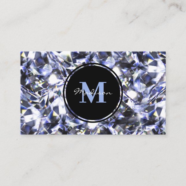 Luxury Diamond Jewel Gem Design Business Card (Front)