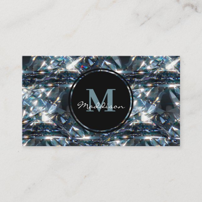 Luxury Diamond Jewel Gem Design Business Card (Front)