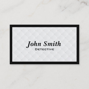 Luxury Diamond Quilt Detective Business Card