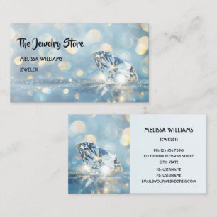 Luxury Diamonds Jeweler Jewelry Store Business Card