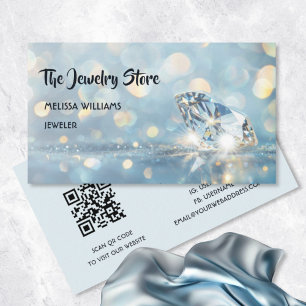 Luxury Diamonds Jeweler Jewelry Store Business Card