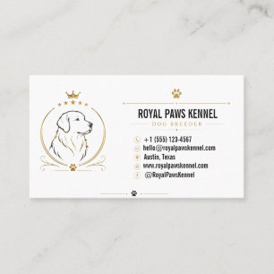 Luxury Dog Breeder Custom Business Card