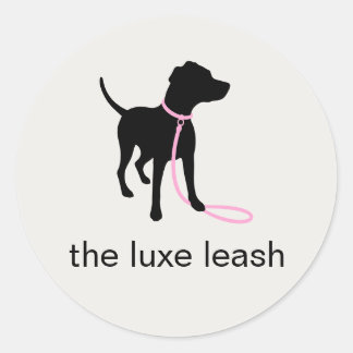 Luxury Dog Walking Sticker | Dog Silhouette Logo