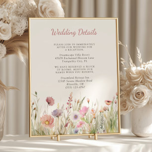 Luxury Dusty Pink Wildflower Wedding Details