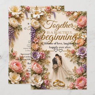 Luxury Editable Card for wedding invitation