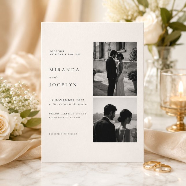Luxury Editorial Photo Wedding Invitation (Creator Uploaded)