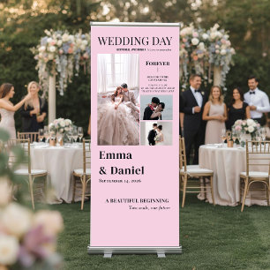 Luxury Editorial Wedding, Magazine Style Photo Retractable Banner