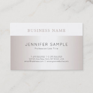 Luxury Elegant Design Modern Sleek Plain Trendy Business Card
