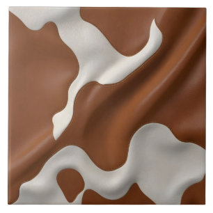 Luxury Elegant Faux Cow Leather Modern Collection Tile
