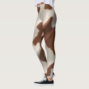 Luxury Elegant Faux Cow Leather Popular Collection Leggings