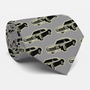 Luxury Elegant Modern Black Gold Car Tie