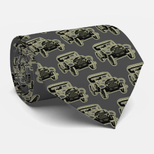 Luxury Elegant Modern Black Gold Car Tie