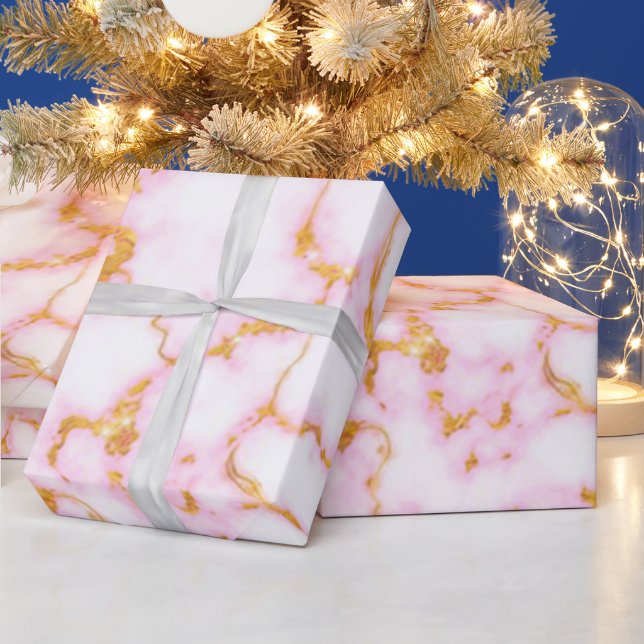 Luxury Elegant Modern Marble Wrapping Paper (Holidays)