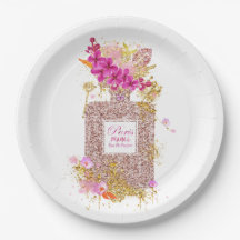 Luxury Elegant Perfume 1 Paper Plates