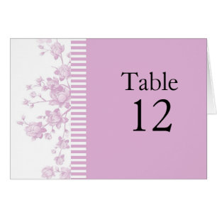 Luxury Elegant Pink Peony Floral Table card