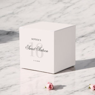Luxury Elegant Pink Sweet 16 Favour Box