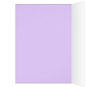 Luxury Elegant Purple Floral Swirls Thank you card (Inside (Left))