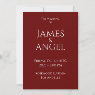 Luxury Elegant Wedding Invitation | Fully Editable