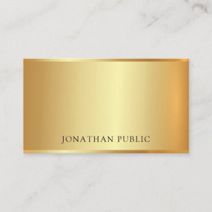 Luxury Elite Gold Professional Modern Glamour Cool Business Card