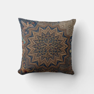 Luxury Embroidered Textile Art – Tree of Life, Lot Cushion