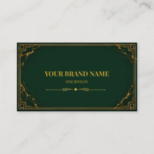 Luxury Emerald Gold Mini Bracelet Wrap Card