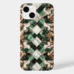 Luxury Emerald Green Marble Phone Case - Elegant 