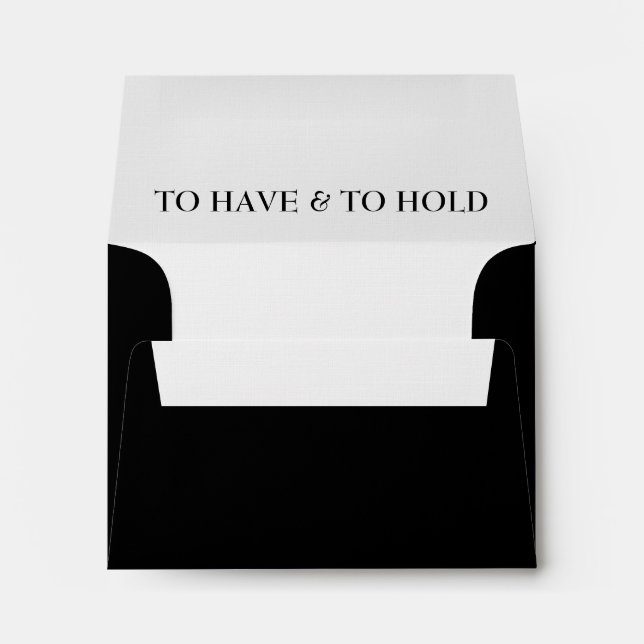 Luxury Envelope Liners - To Have and To Hold (Back (Bottom))
