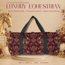 Luxury Equestrian Burgundy and Gold
