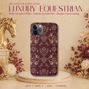 Luxury Equestrian Horse Print Personalised iPhone 11 Pro Case