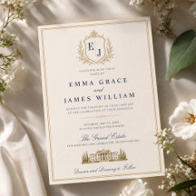 Luxury Estate Monogram Old Money Wedding