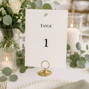 Luxury Eucalyptus Greenery Wedding Table Numbers