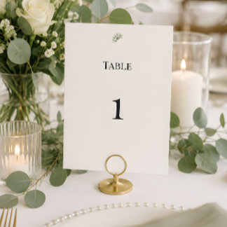 Luxury Eucalyptus Greenery Wedding Table Numbers