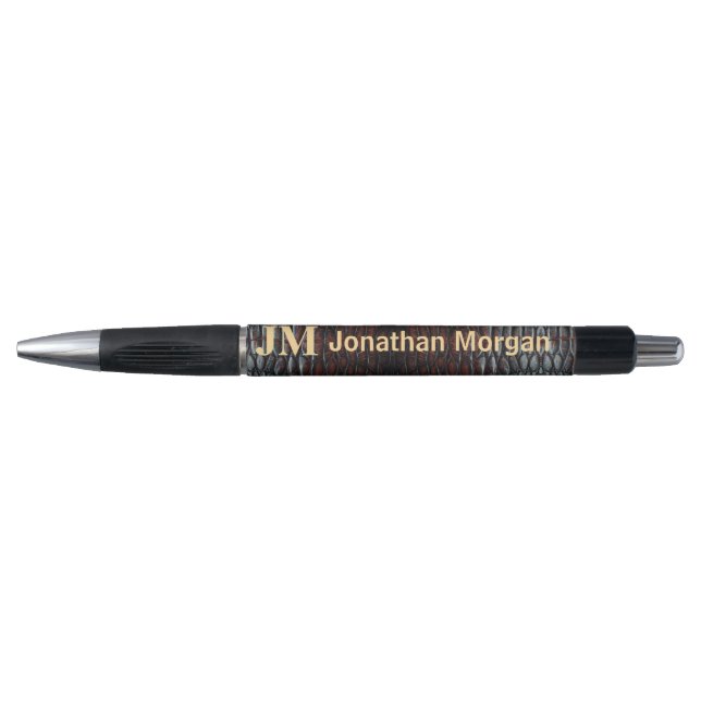 Luxury Executive Monogram Premium Leather  (Front)