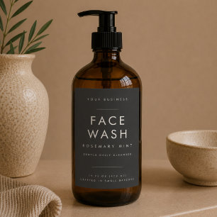 Luxury Face Wash Spa Salon Label