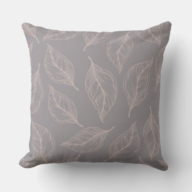 Luxury Fall Leaves Pillow (Front)