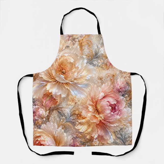 Luxury Fantasy Blooms Apron (Front)