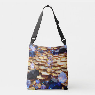 Luxury Fantasy Gemstone Abstract Crossbody Bag
