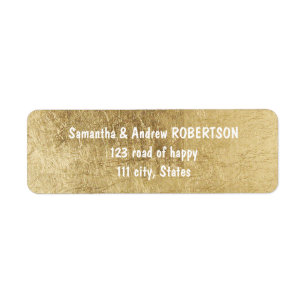 Luxury faux gold leaf wedding