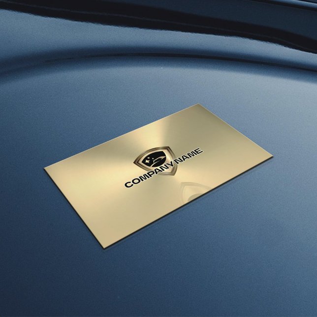 Luxury faux gold metallic style logo automotive business card (Creator Uploaded)