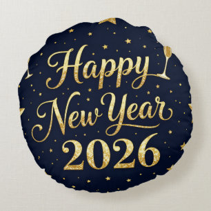 Luxury Festive Home Decor Round Pillow-New Year Cushion