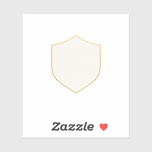Luxury Fine Line Gold Crest Wedding Template Stick (Sheet)