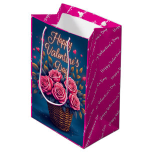 Luxury Floral Beautiful Love Popular Collection Medium Gift Bag