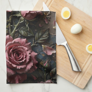 Luxury Floral Decorative Tea Towel