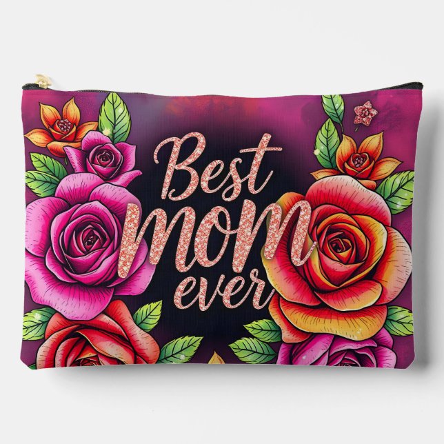 Luxury Floral Modern Gift Collection Accessory Pouch (Front)