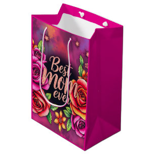 Luxury Floral Modern Gift Collection Medium Gift Bag